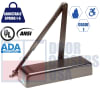 Global Door Controls TC4300 Series Door Closer - Adjustable Size 1-6 Grade 1 UL10C ADA Aluminum Alloy Full Cover Duronotic Finish (DU) - Image 1 of 0
