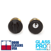 Mortise Lock Cylinder and Thumbturn Set, Dark Bronze Anodized Finish For Door Rail Locks - Image 3 of 0