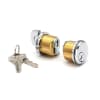 Mortise Lock Cylinder and Thumbturn Set, Polished Stainless Finish For Door Rail Locks - Image 1 of 0