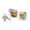 Frameless Glass Door Mortise Lock Cylinder and Thumbturn Set, Satin Anodized Finish For 200 Series Door Rail Locks - Image 1 of 0