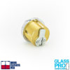 Frameless Glass Door Mortise Thumbturn, Polished Stainless Finish For 200 Series Door Rail Locks - Image 2 of 0