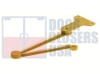 Hager 5100 Surface Mount Door Closer â€” Right Hand Extra Heavy Duty Hold Open Parallel Arm, Gold Finish - Image 1 of 0