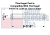 Hager Parallel Arm Bracket Assembly For 9-1/16 in. x 3/4 in. Door Closer, Aluminum Finish - Image 2 of 0