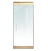 "P" Left Hand 36 in. x 84 in. Glass Door, 4 in. Tapered Door Rails, Accepts 1/2 in. Glass (Glass Not Included), 1-3/4 in. x 4 in. Frame Head, Concealed Closer, 12 in. Handles, and Lock, Polished Brass Finish - Image 1 of 0