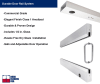"P" Left Hand 36 in. x 84 in. Glass Door, 4 in. Tapered Door Rails, Accepts 1/2 in. Glass (Glass Not Included), 1-3/4 in. x 4 in. Frame Head, Concealed Closer, 12 in. Handles, and Lock, Satin Anodized Finish - Image 3 of 0