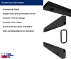 "P" Right Hand 36 in. x 84 in. Glass Door, 4 in. Tapered Door Rails, Accepts 1/2 in. Glass (Glass Not Included), 1-3/4 in. x 4 in. Frame Head, Concealed Closer, 12 in. Handles, and Lock, Dark Bronze Anodized Finish - Image 2 of 0