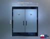 Exterior 72 in. x 84 in. All Glass Double Door With Frame and Jambs, Accepts 1/2 in. Glass (Glass Not Included), 10 in. ADA Bottom Rails, Concealed Closers, 12 in. Handles, Threshold, and Locks, Dark Bronze Anodized Finish - Image 2 of 0