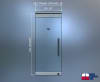 "P" Single Glass Door, 4 in. Square Top and Bottom Rails, Accepts 1/2 in. Glass (Glass Not Included), 1-3/4 in. x 4 in. x 36 in. Frame Head, Concealed Closer, 24 in. Back To Back Ladder Pull, and Lock, Polished Stainless Finish - Image 3 of 0