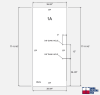 "P" Single Glass Door, 4 in. Square Top and Bottom Rails, Accepts 1/2 in. Glass (Glass Not Included), 1-3/4 in. x 4 in. x 36 in. Frame Head, Concealed Closer, 24 in. Back To Back Ladder Pull, and Lock, Polished Stainless Finish - Image 4 of 0