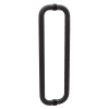 Glass Door 18 in. Back To Back Straight Pull Handle Set, 1 in. Diameter, Dark Bronze Anodized Finish - Image 1 of 0