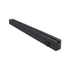 2-1/2 in. Square 35-3/4 in. Length Door Rail With Bottom Lock Prep For 1/2 in. Thick Glass, Dark Bronze Anodized Finish - Image 1 of 0