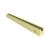 Herculite 2-1/2 in. Square 35-3/4 in. Length Door Rail With Bottom Lock Prep For 3/4 in. Thick Glass, Satin Brass Finish - Image 1 of 0