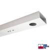 Glass Door Header, 4 in. Wide x 1-3/4 in. Tall x 36 in. Length, Prepped For Concealed Closer Body, Satin Anodized Finish - Image 2 of 0