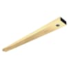 Glass Double Door Header, 4 in. Wide x 1-3/4 in. Tall x 72 in. Length, Prepped For Concealed Closer Body, Polished Brass Finish - Image 1 of 0