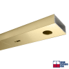 Glass Double Door Header, 4 in. Wide x 1-3/4 in. Tall x 72 in. Length, Prepped For Concealed Closer Body, Polished Brass Finish - Image 2 of 0