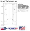 72 in. x 84 in. Commercial Interior Hollow Metal Double Door Frame With Drywall Compression Anchors, 5-7/8 in. Jamb Depth, 16 Gauge Steel Knock Down Frame, Primered Gray Finish - Image 2 of 0