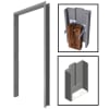36 in. x 84 in. Commercial Right Hand Hollow Metal Door Frame For New Wood or Metal Stud Wall, 7-1/4 in. Jamb Depth, 16 Gauge Steel Knock Down Frame, Primered Gray Finish - Image 1 of 0