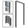 36 in. x 84 in. Commercial Left Hand Hollow Metal Door Frame For New Wood or Metal Stud Wall, 7-1/4 in. Jamb Depth, 16 Gauge Steel Knock Down Frame, Primered Gray Finish - Image 1 of 0