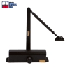 International Door Closer 1804-BC-DU and 525-PA-DU Commercial Door Closer With Close Speed, Latch Speed, and Backcheck Speed, Fixed Spring Size 4, Dark Bronze Finish - Image 3 of 0