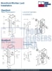 Kawneer Commercial Door Dead Bolt Lock Kit With Outside Mortise Key Cylinder and Inside Thumbturn, 31/32 in. Backset, Dark Bronze Finish - Image 3 of 0