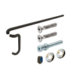Kawneer Combination Offset 9 in. Pull Handle and Single Bend Push Bar For 36 in. Commercial Door In Dark Bronze Anodized Finish With 1/4-20 Standard Mounting Hardware - Image 1 of 0
