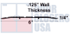NGP 613-36 6 in. Wide x 1/4 in. Height x 36 in. Length Aluminum Threshold - Image 2 of 0