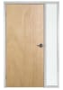 36 in. x 84 in. (3070) Right Hand Commercial Unfinished Birch Wood Office Door With 12 in. Glass Sidelite and Hardware - Image 1 of 0