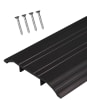 36 in. Length Hollow Metal Door Saddle Threshold, 4 in. Wide x 1/2 in. Height, With Pre-Drilled Holes, Dark Bronze Finish - Image 1 of 0