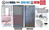 42" x 80" Pre-Hung Hollow Metal Door  Welded Punch & Dimple Frame, Existing Metal Stud Retrofit, Grade 1 Hardware, USA Made (3-4 Week Production) - Image 1 of 0