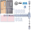 Phoenix Titan 44 Series Surface Vertical Rod Exit Device - Model 4427EO-36108-ALUM - For 28" To 36" Wide x 108" Tall Hollow Metal or Wood Doors - Aluminum Finish - Exit Only - Top and Bottom Latching - Grade 1 - Image 1 of 0