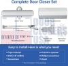 Phoenix 615 Series Grade 1 Door Closer - Aluminum Finish - Adjustable Spring Power, Sweep, Latch & Backcheck, UL 10C, Tri-Packed - Image 5 of 0