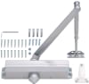 R16485 9-1/16 in. x 3/4 in. Commercial Door Closer With Barrier Free Spring Size 1-4, Adjustable Closing and Latch Sweep, ADA Compliant, Aluminum Finish - Image 1 of 0