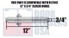 R27942 12 in. x 3/4 in. Surface Mount Door Closer - Replacement Full Cover, Aluminum Finish - Image 2 of 0