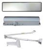 R39348 11-1/8 in. x 3/4 in. Commercial Door Closer With Adjustable Spring Size 1-6, Adjustable Closing and Latch Sweep, ADA Compliant, Aluminum Finish - Image 1 of 0