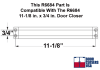 R6684 Regular Arm For 11-1/8 in. x 3/4 in. Door Closer, Dark Bronze Finish - Image 2 of 0