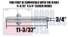 R7483 11-3/32 in. x 3/4 in. Door Closer - Adjustable Spring Size 1-6, Grade 1 UL10C ADA Compliant, Aluminum Alloy Body, Full Cover, Tri-Pack Regular/Top Jamb/Parallel Arm Mount, Duronotic Finish (DU) - Image 2 of 0