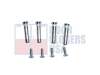 R7483 11-3/32 in. 3/4 in. Door Closer - Sex Nuts For 1-3/4" Fire Rated Doors, Aluminum Finish (AL) - Image 1 of 0