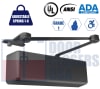 R7483 5 in. x 2-1/4 in. Door Closer - Adjustable Spring Size 1-6, Grade 1 UL10C ADA Compliant, Aluminum Alloy Body with Cushion Stop Arm (CNS), Parallel Arm Mount, Duronotic Finish (DU) - Image 1 of 0