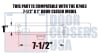 R7483 7-1/2 in. x 1 in. Door Closer - Pull Side Mount Drop Plate, Dark Bronze Finish (DU) - Image 2 of 0