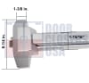 SA11128 51X4 Rim Panic Bar, 1-3/8 in. Wide x 6-1/4 in. Tall Chassis Head, 1-15/16 in. Tall Push Bar, For 36 in. Wide Door, Aluminum Finish - Image 2 of 0