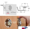 Schlage Grade 2 Commercial Storeroom Door Lock, 3-7/16 in. Rose Trim, Key Cylinder On Outside, Plain Lever On Inside, 626 Satin Chrome Finish - Image 5 of 0