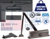 7900 Series ADA Door Closer Kit - Left Hand (LH) Parallel Arm Mount Adjustable Size 1-4 Grade 1 UL10C Duronotic Finish (DU) - Image 1 of 0