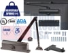 7900 Series ADA Door Closer Kit - Right Hand (RH) Parallel Arm Mount Adjustable Size 1-4 Grade 1 UL10C Duronotic Finish (DU) - Image 1 of 0
