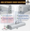 Storefront King 7900 Series ADA Door Closer Kit - Right Hand (RH) Top Jamb Mount Adjustable Size 1-4 Grade 1 UL10C Aluminum Finish (AL) - Image 5 of 0