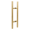  Hardware 24 in. Back To Back Ladder Pull Handle, 12 in. Center To Center, Satin Brass Finish - Image 1 of 0