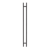  Hardware 84 in. Back To Back Ladder Pull Handle, 72 in. Center To Center, Matte Black Finish - Image 1 of 0