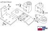 Jackson Left Hand 1/8 in. Recessed Storefront Glass Door Offset Pivot Hinge Kit Type 6, 3/4 in. Offset, Aluminum Finish - Image 4 of 0