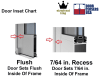 International Door Closers Left Hand 7/64 in. Recessed Storefront Glass Door Offset Pivot Hinge Kit Type 7, 3/4 in. Offset, Dark Bronze Finish - Image 4 of 0
