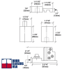 CR Laurence CRL Left Hand 1/8 in. Recessed Storefront Glass Door Offset Pivot Hinge Kit Type 2, 3/4 in. Offset, Aluminum Finish - Image 5 of 0