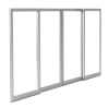 144 in. x 96 in. (12080) O-X-X-O 4 Panel Commercial Bipart Storefront Sliding Exterior Door System With Flush Lock and Handle, 1 in. Insulated Glass, Satin Anodized Finish - Image 1 of 0
